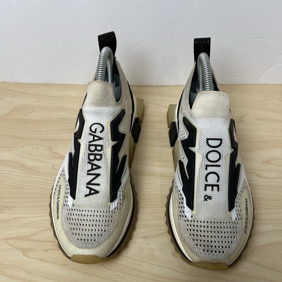 DOLCE & GABBANA Shoes White SORRENTO Sport Stretch Sneakers EU 40 /US 7